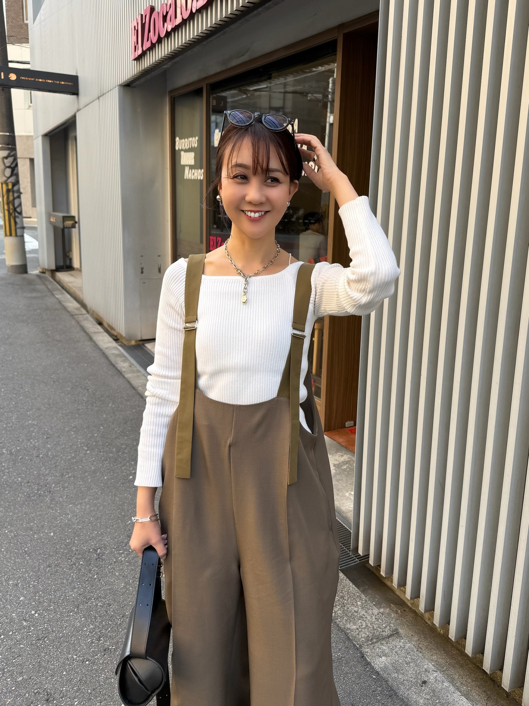 ＊fosie＊フォシー＊ツイルサロペット＊カーキブラウン＊ ツイルサロペット / カーキブラウン – fosie