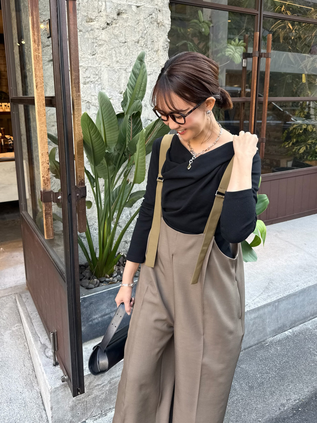 【予約】ツイルサロペット / カーキブラウン(5月下旬発送予定)