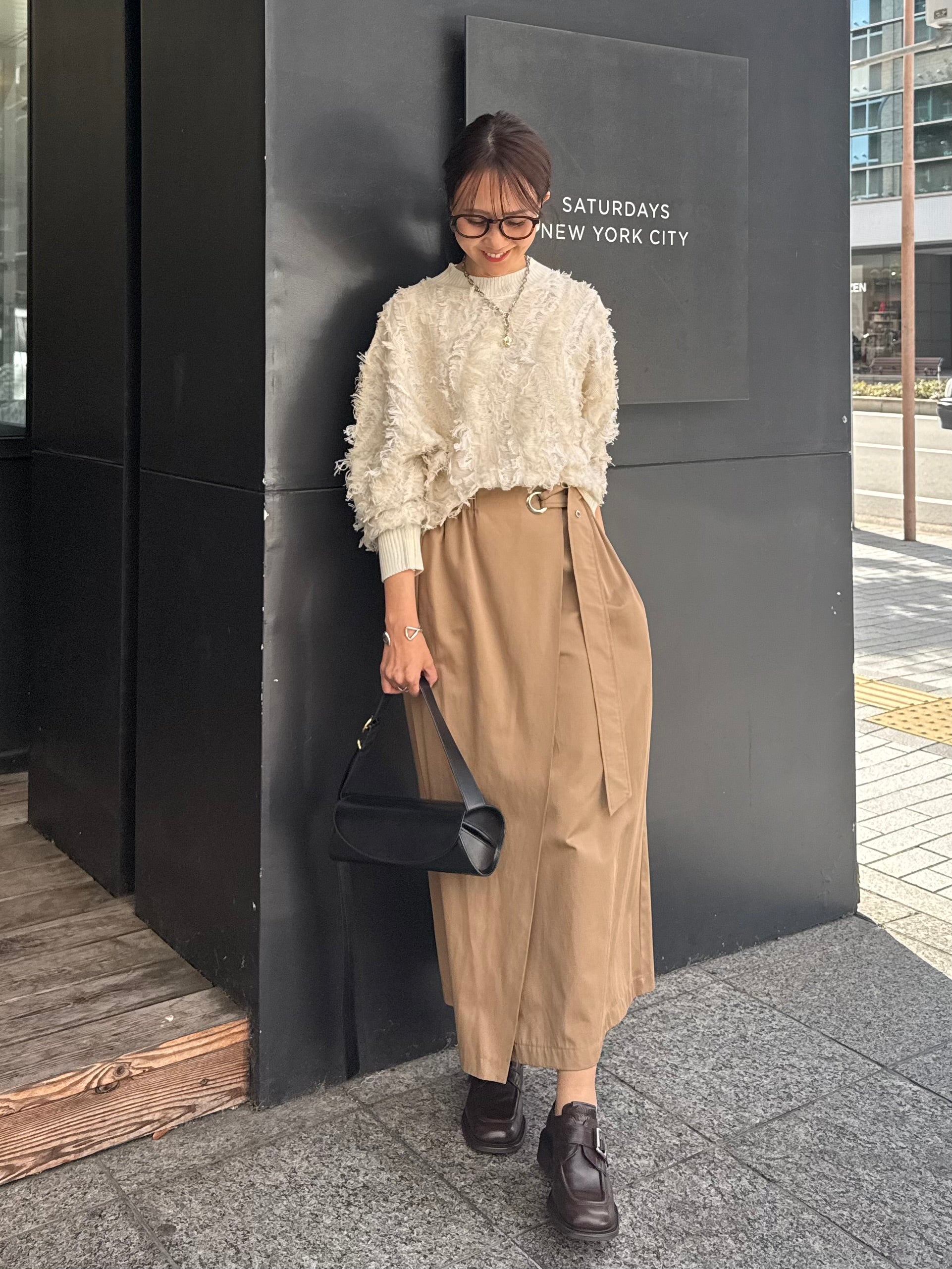 アドーア　フリンジニット　圧縮ウール　38 アイボリー　完売品 予約】フリンジニットプルオーパー / アイボリー(11月下旬発送予定