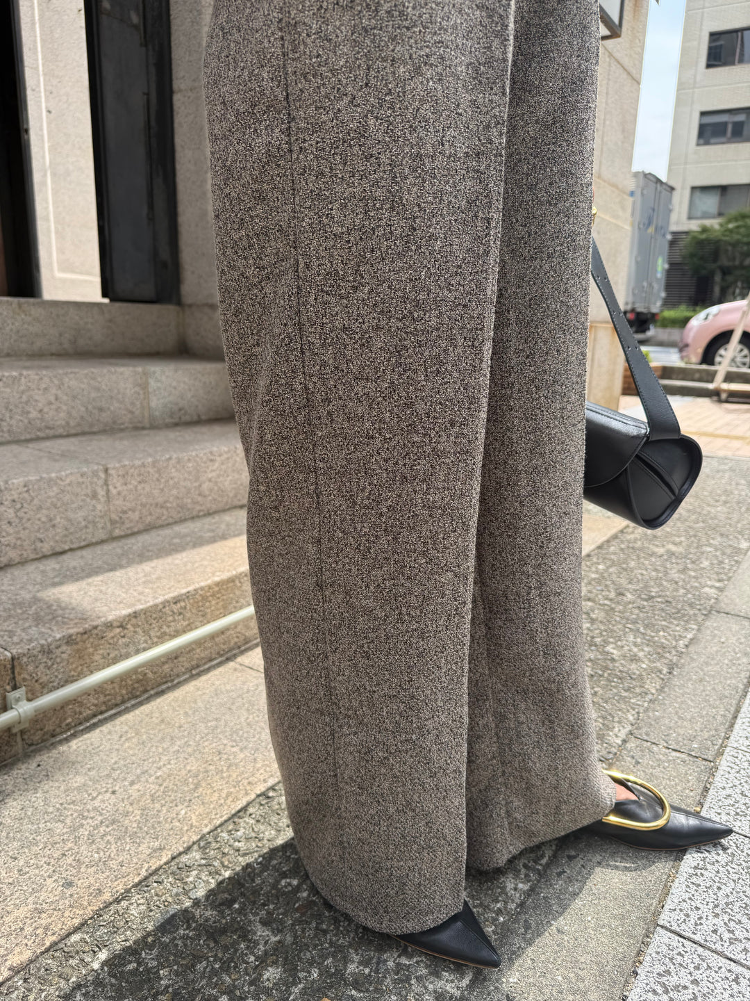 【予約】プリーツビスチェオールインワン / ブラウン(10月下旬発送予定)