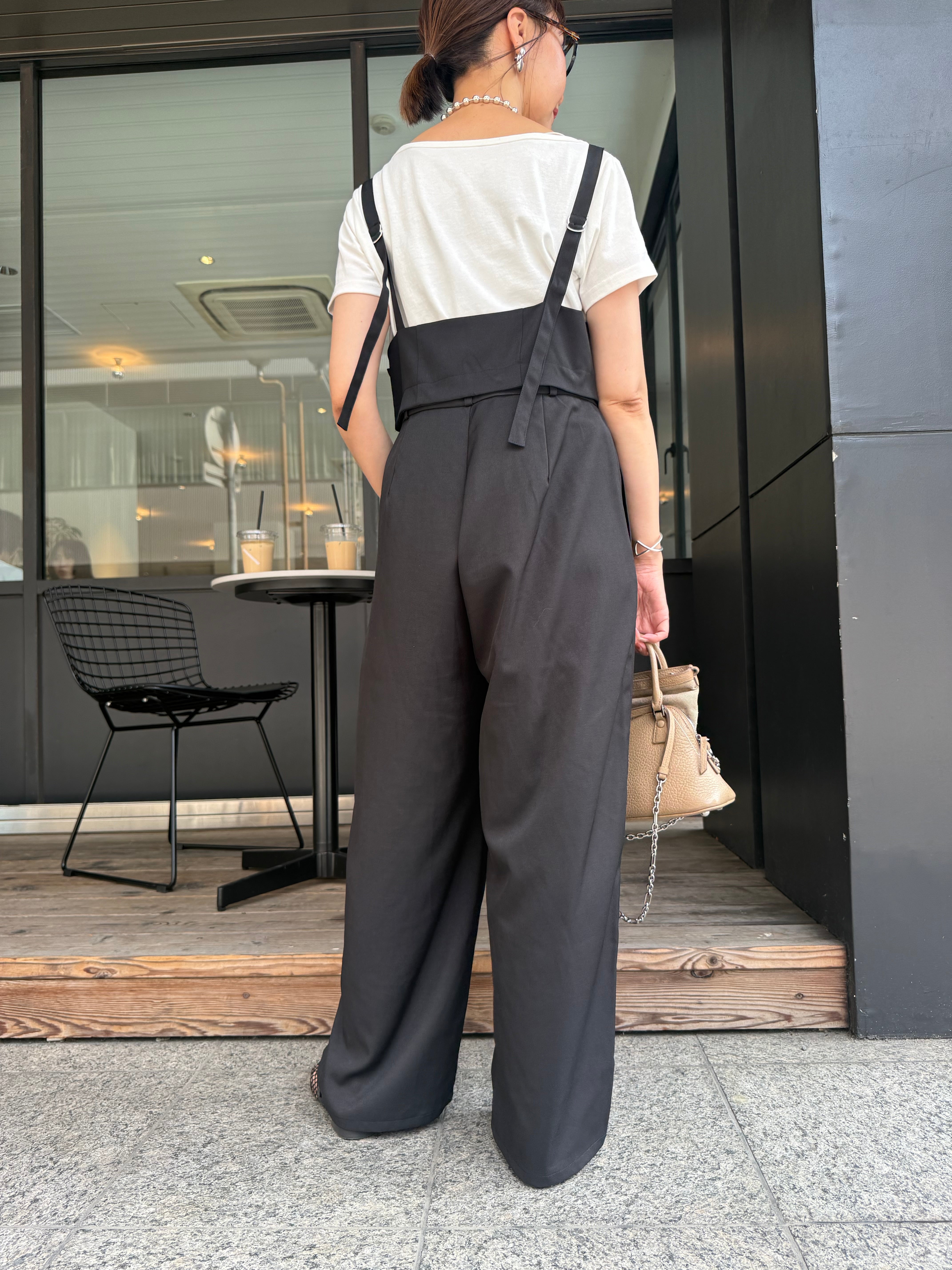 2WAYビスチェサロペット / ブラック – fosie