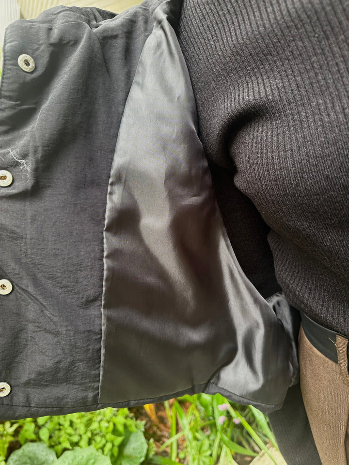 中綿フードベスト / ブラック