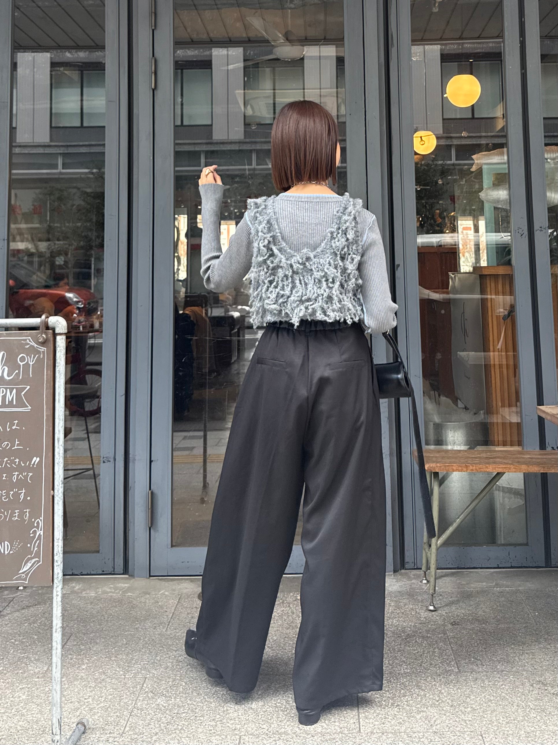 フリンジビスチェ / グレー – fosie