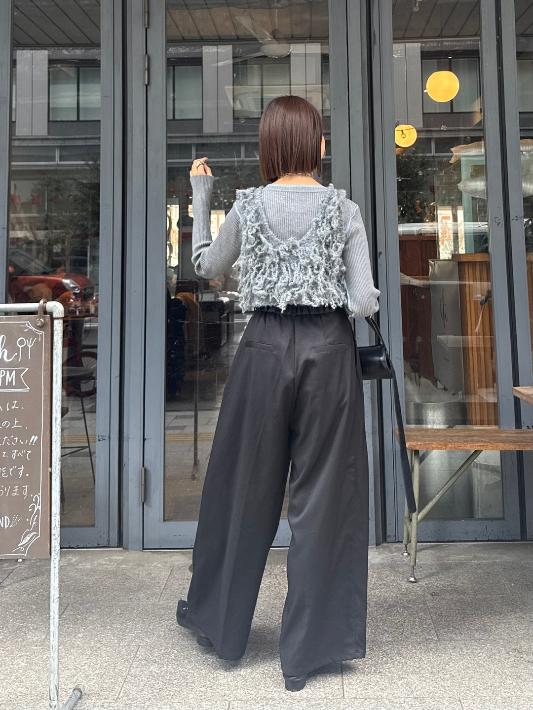 フリンジビスチェ / グレー