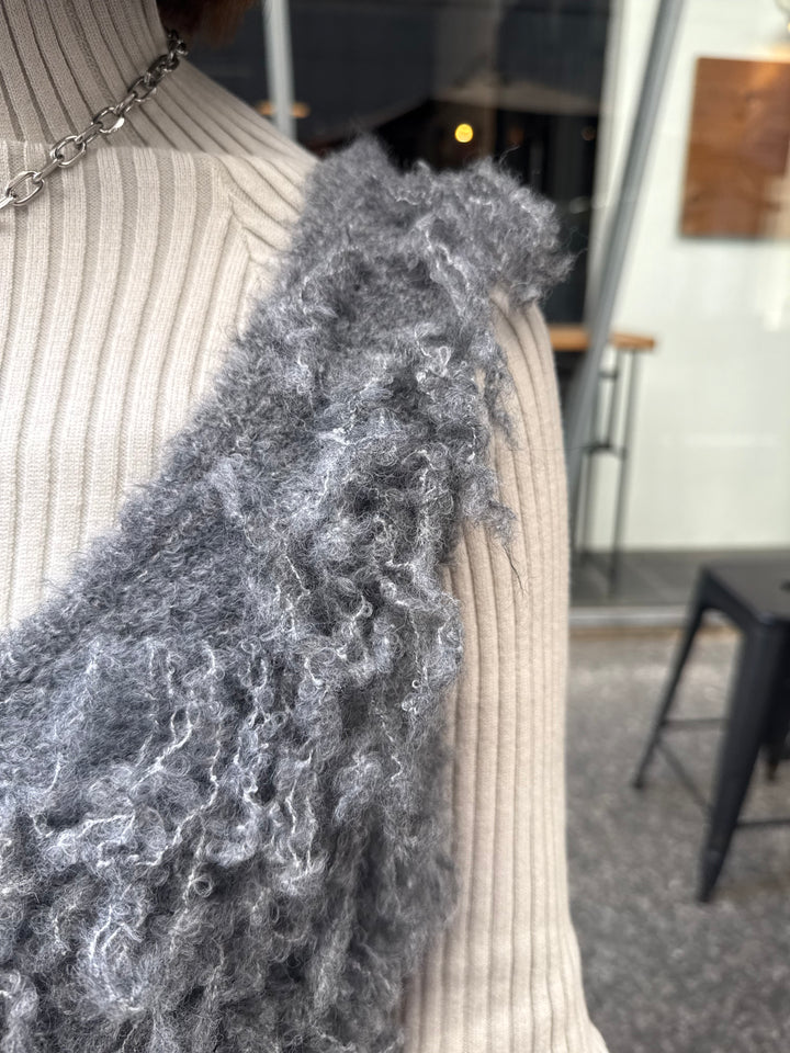 フリンジビスチェ / グレー