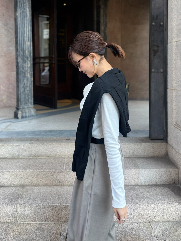 ドレープロングTシャツ / オフホワイト