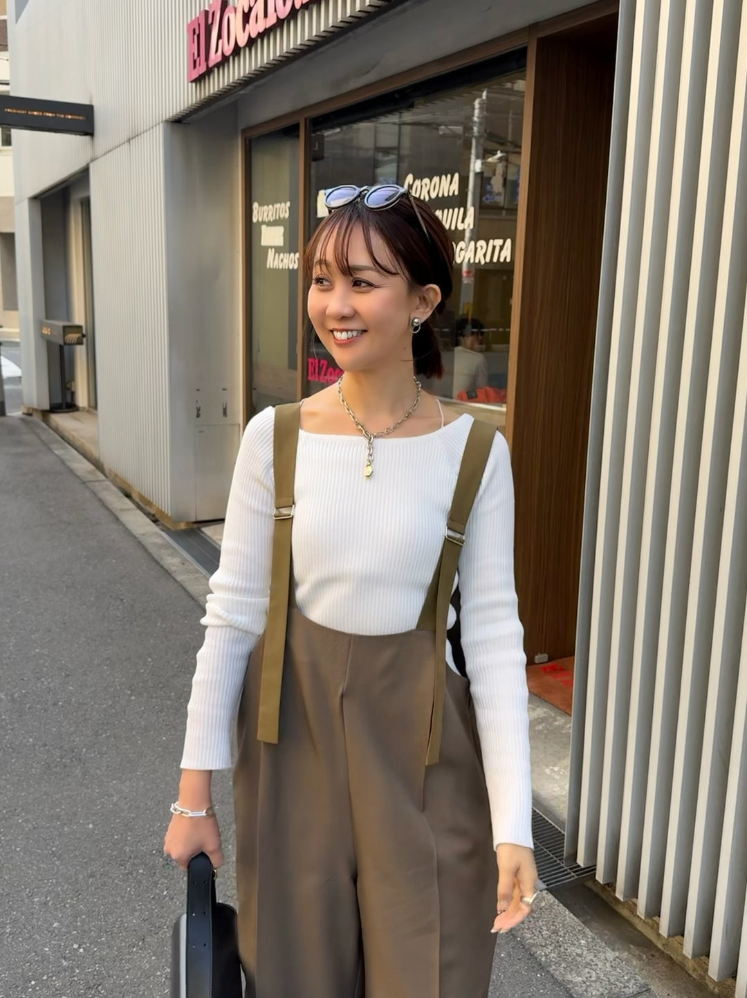 【予約】ツイルサロペット / カーキブラウン(5月下旬発送予定)