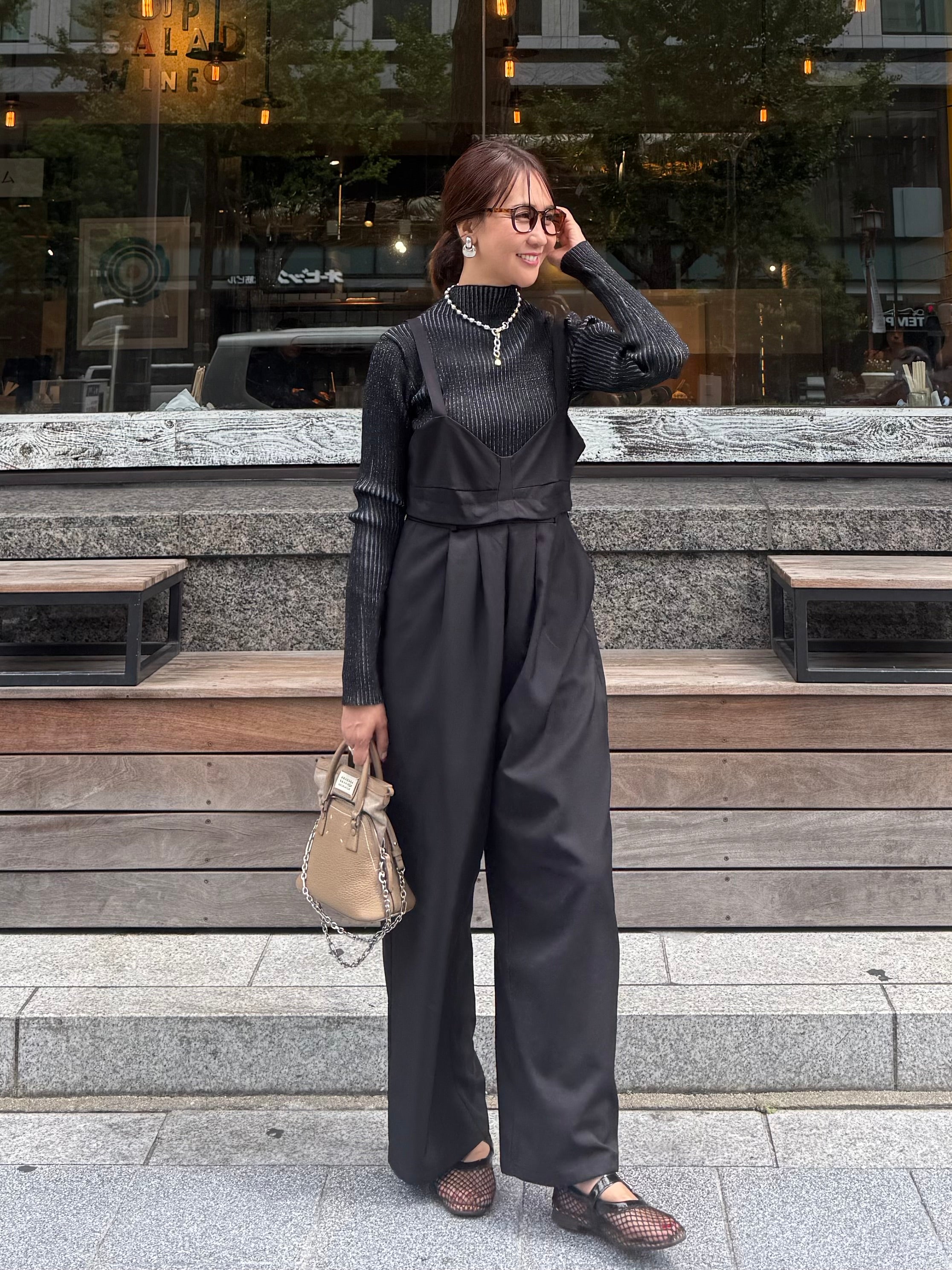 リブハイネックプルオーバー / ブラック – fosie