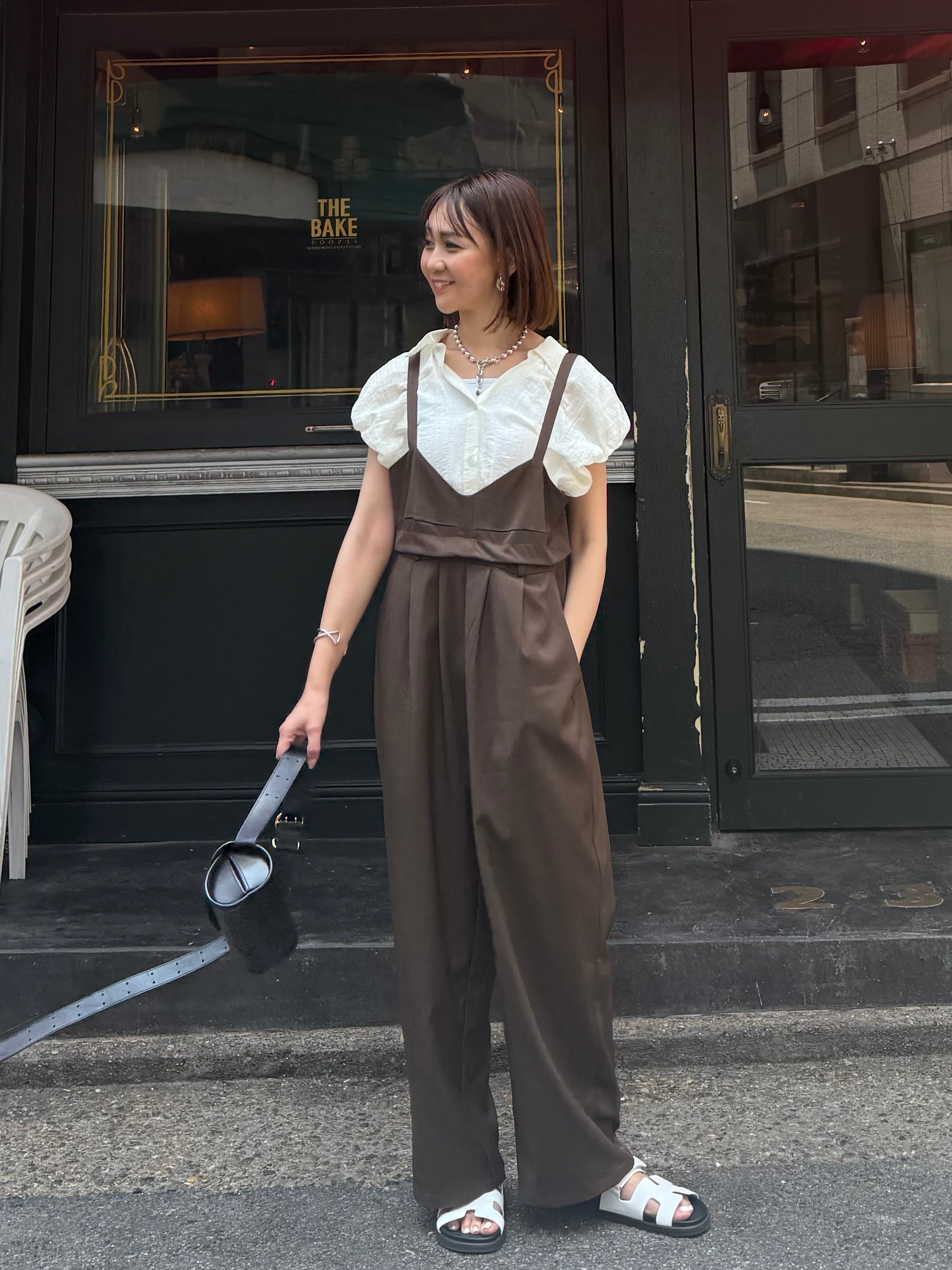 2WAYビスチェサロペット / ブラウン – fosie