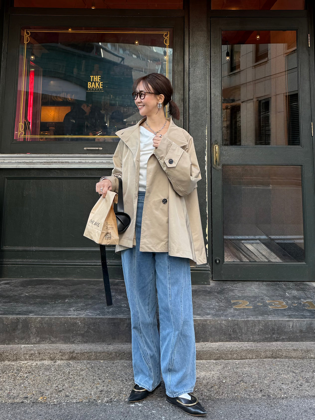 【予約】スタンドカラーミドルコート / ベージュ(2月下旬発送予定)