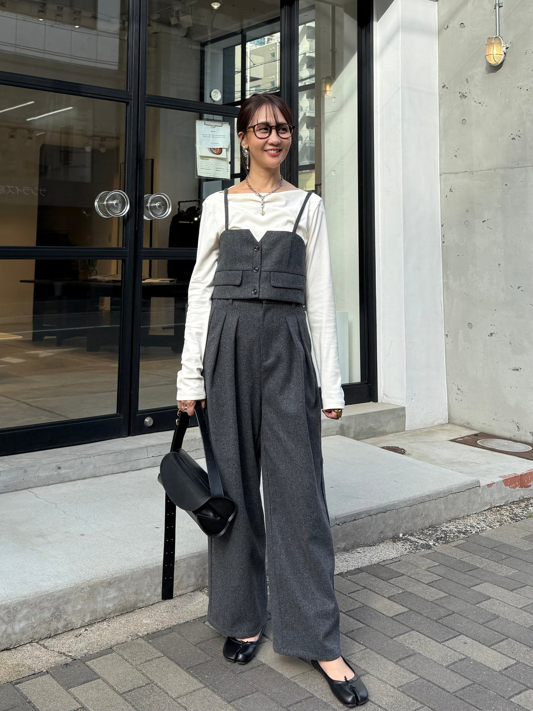 ベロアボートネックプルオーバー / アイボリー