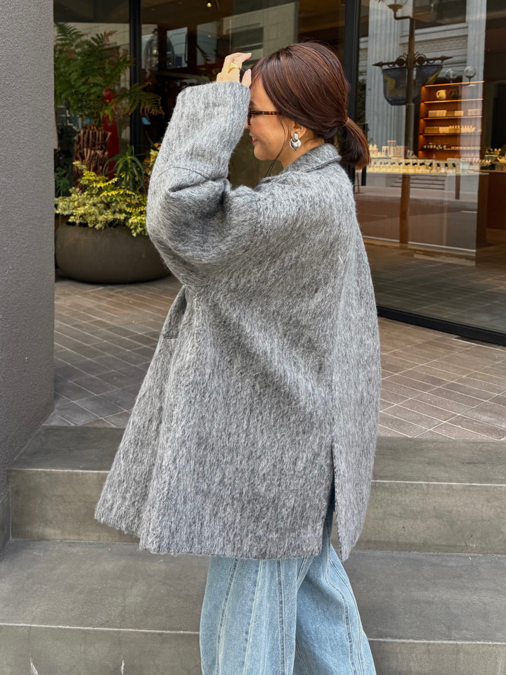 シャギーミドルコート / チャコール