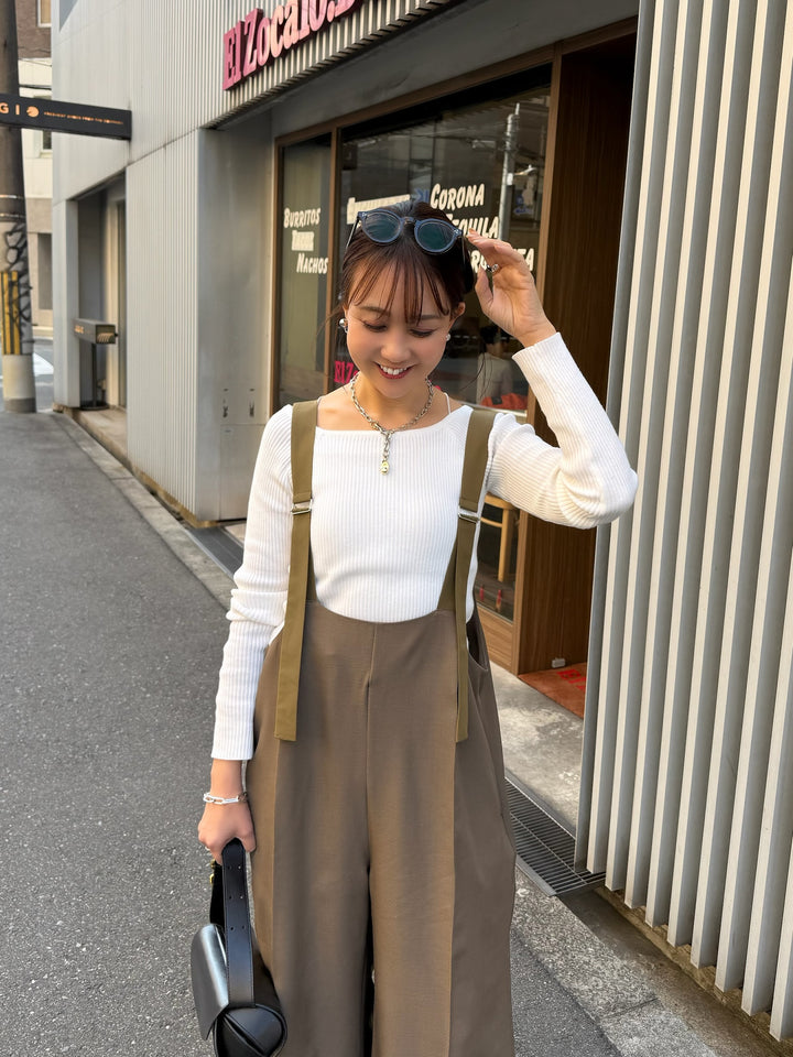 【予約】ツイルサロペット / カーキブラウン(5月下旬発送予定)