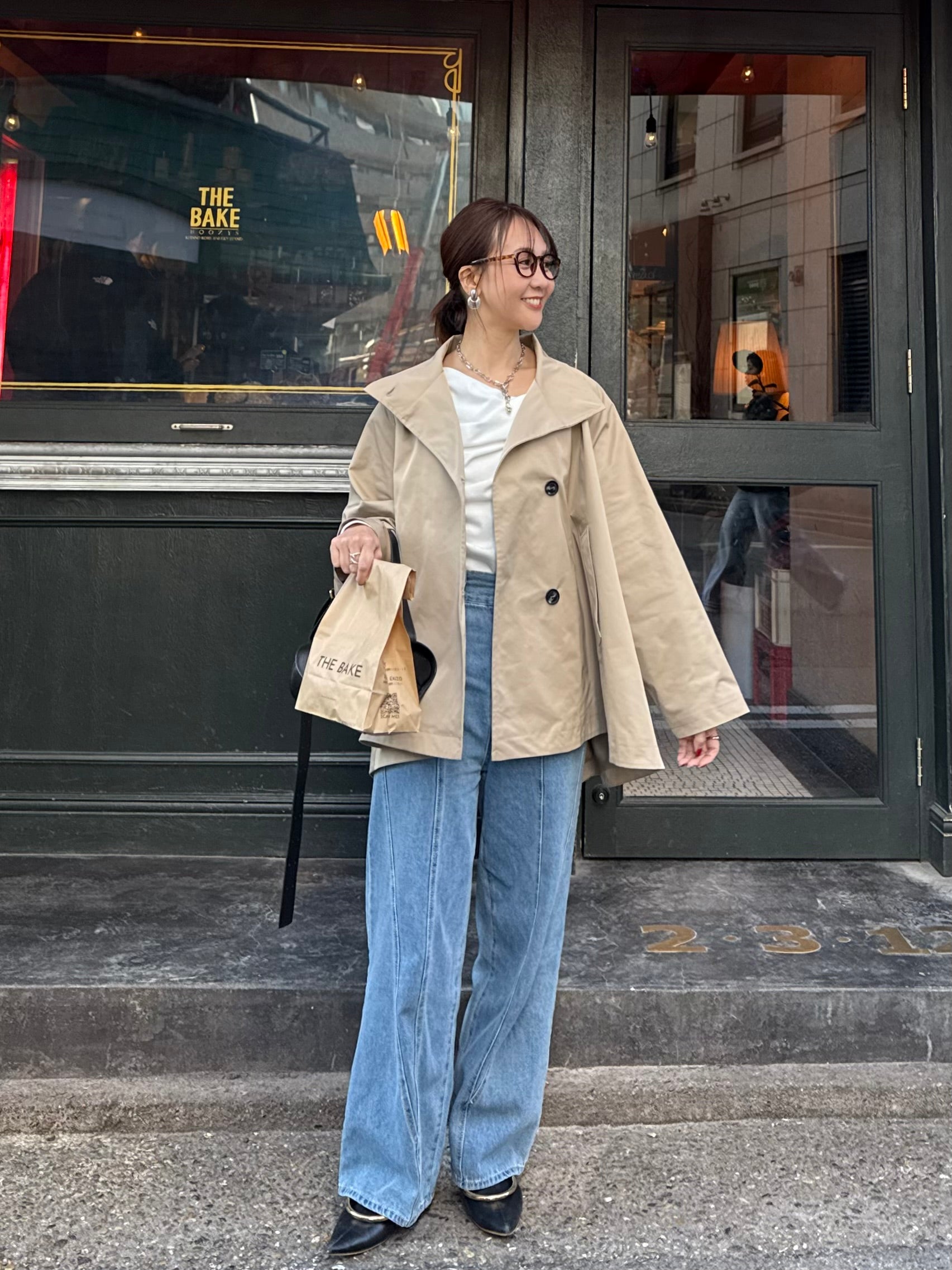 予約】スタンドカラーミドルコート / ベージュ(4月上旬発送予定) – fosie