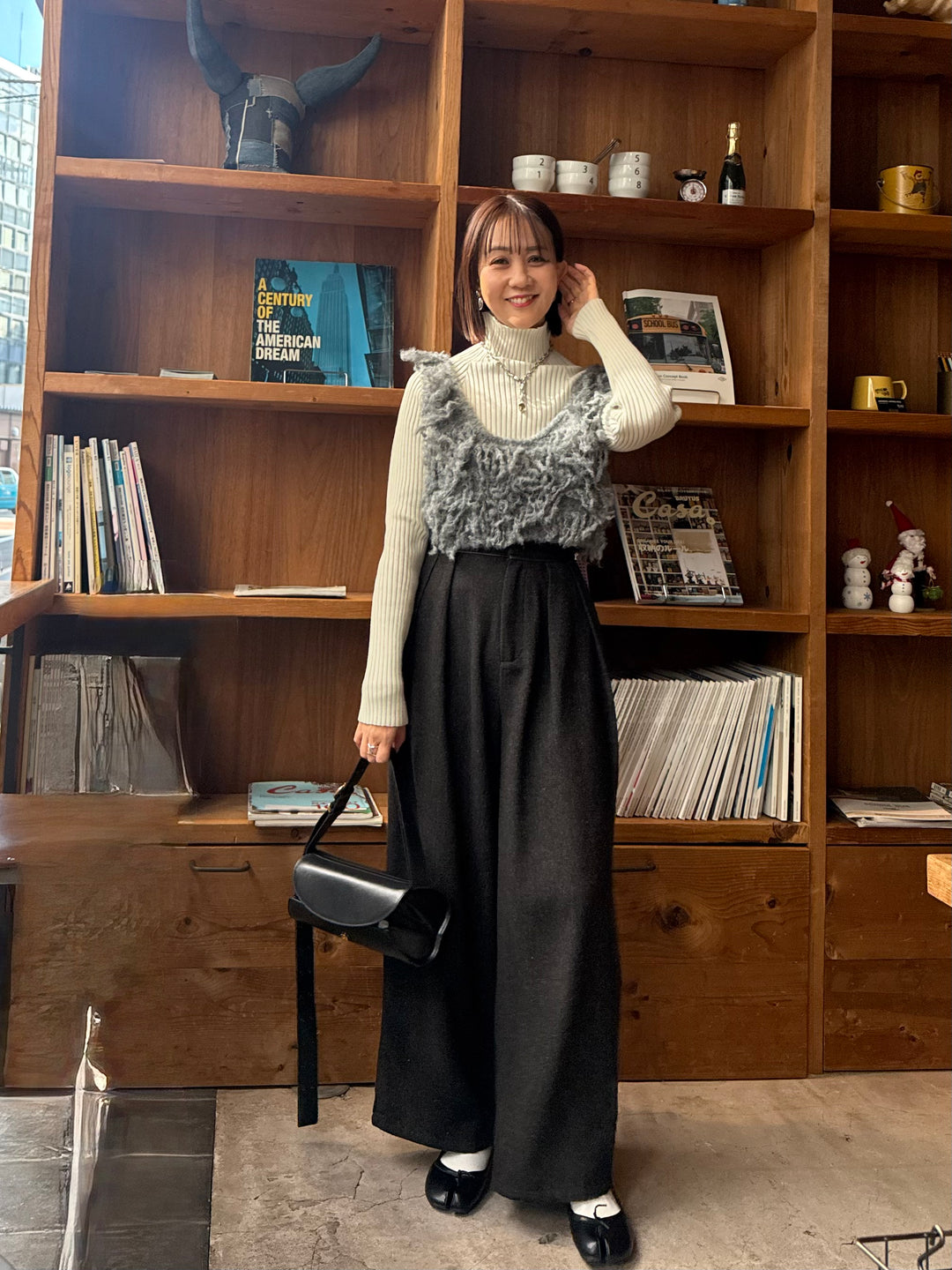 フリンジビスチェ / グレー