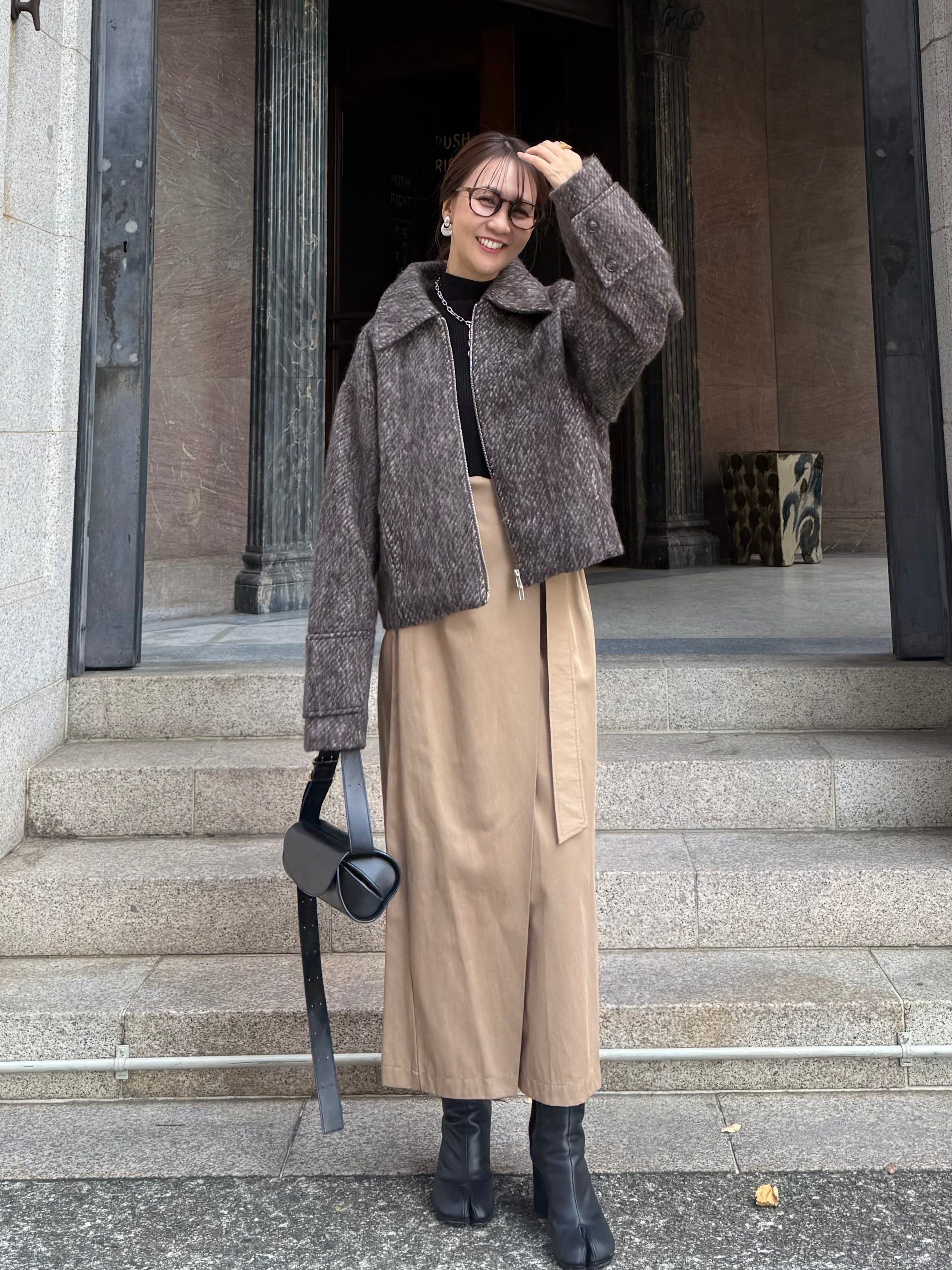 新作300円OFF]【予約】[SET] シャギービッグタブショートブルゾン