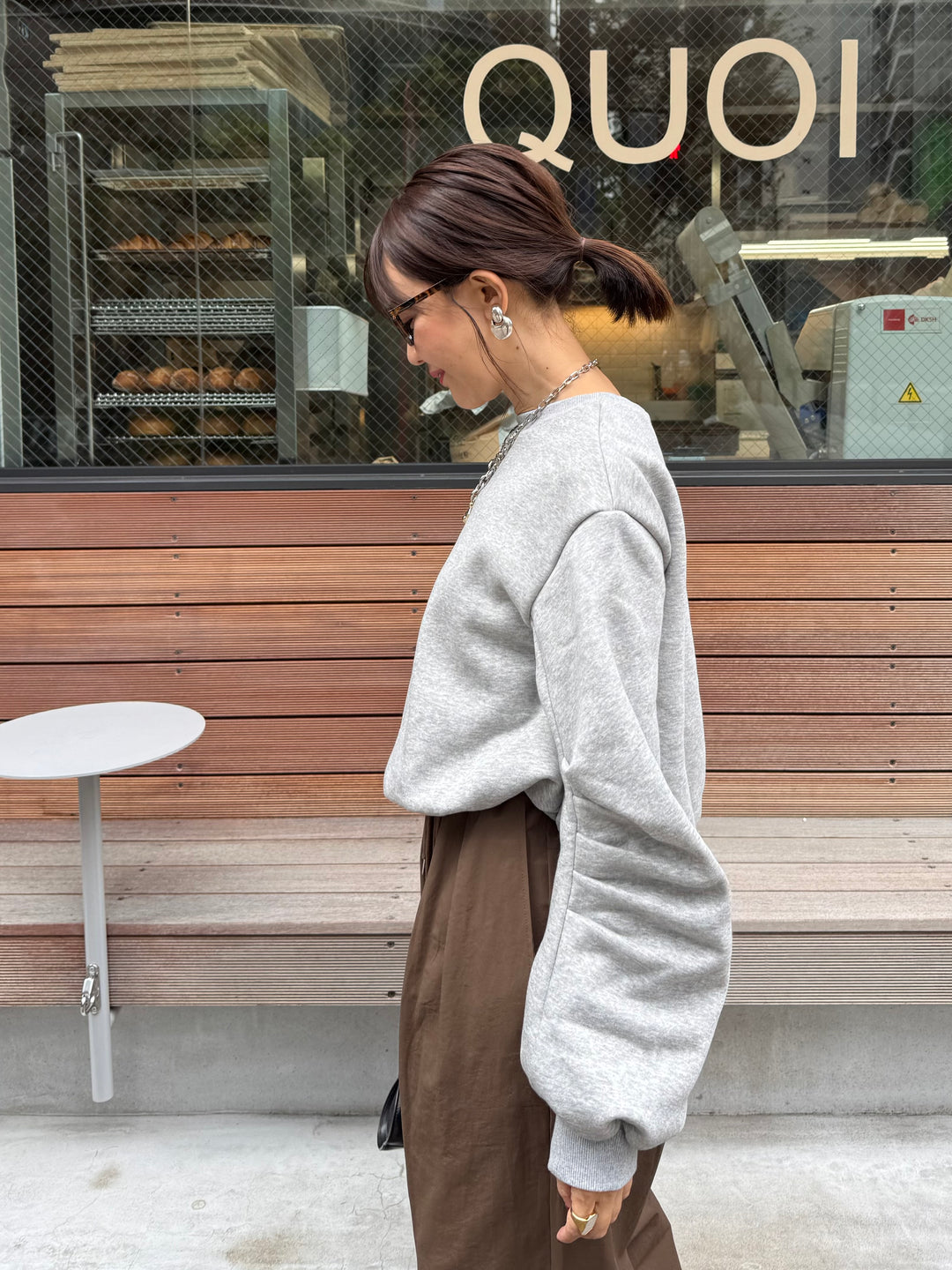 【予約】裏起毛バルーンプルオーバー / グレー(11月下旬発送予定)