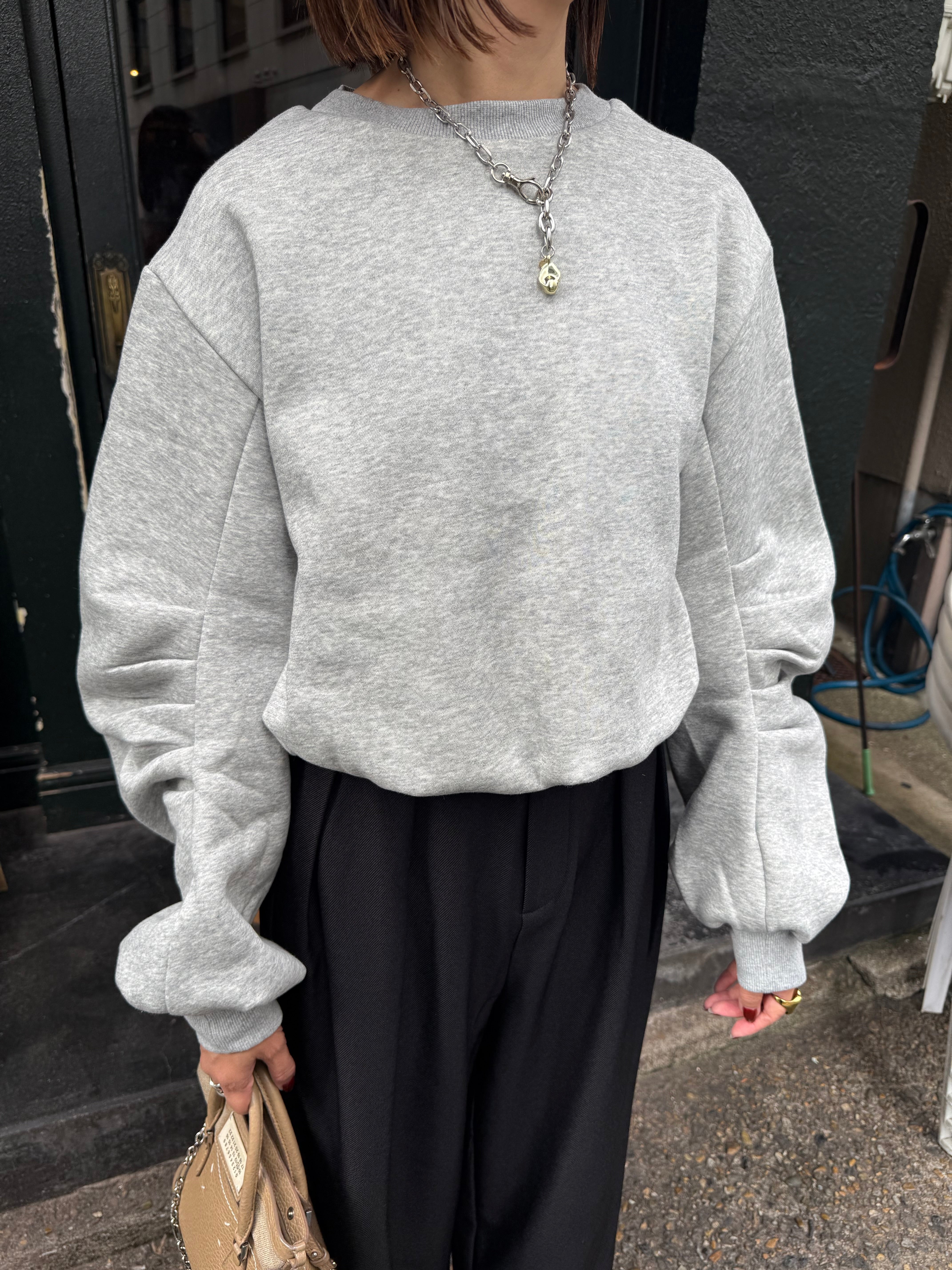 裏起毛バルーンプルオーバー / グレー – fosie