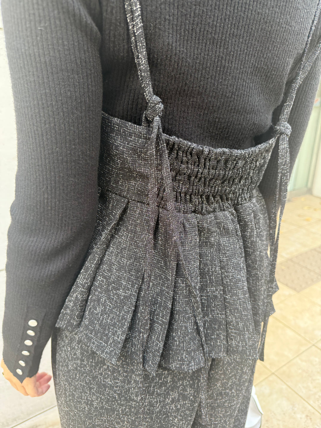 【予約】サマーツイードプリーツキャミ / ブラック(2月中旬頃発送予定)