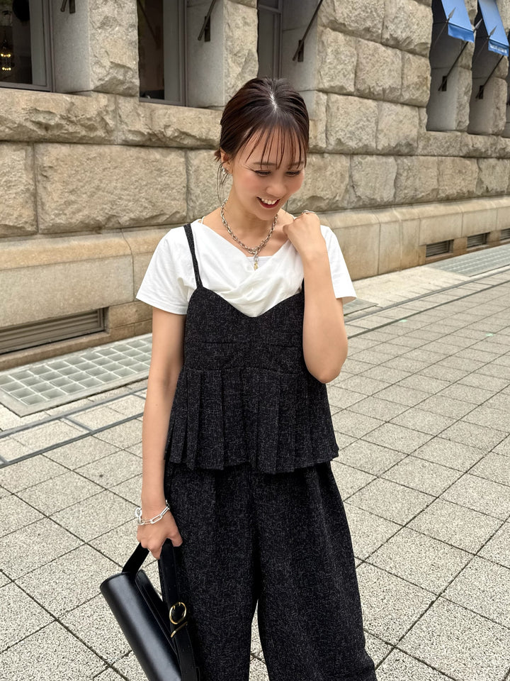 ドレープ半袖Tシャツ / オフホワイト