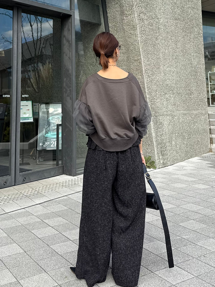 【予約】サマーツイードプリーツキャミ / ブラック(2月中旬頃発送予定)