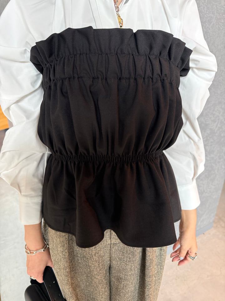 【予約】ギャザービスチェ / ブラック(4月中旬発送予定)