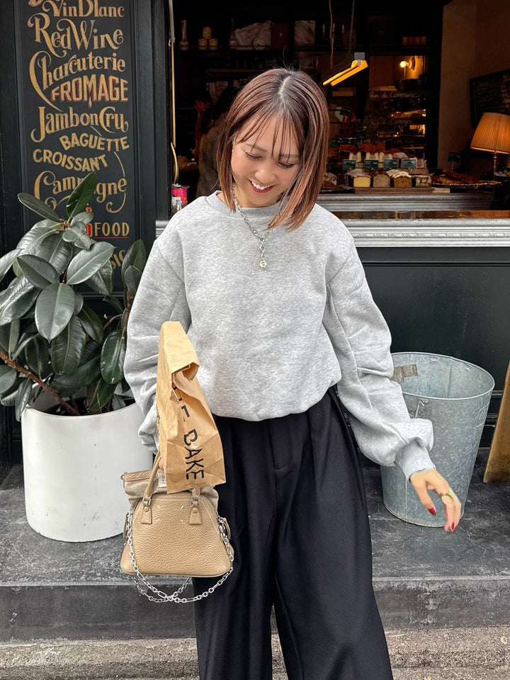 【予約】裏起毛バルーンプルオーバー / グレー(11月下旬発送予定)