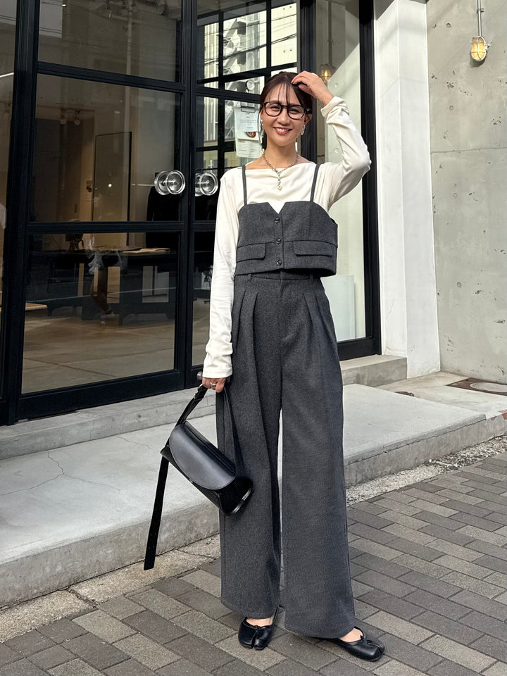 ベロアボートネックプルオーバー / アイボリー