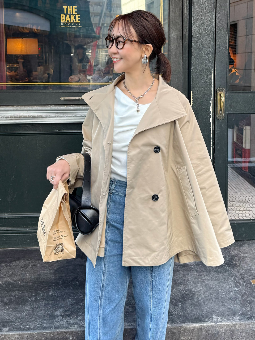 【予約】スタンドカラーミドルコート / ベージュ(2月下旬発送予定)