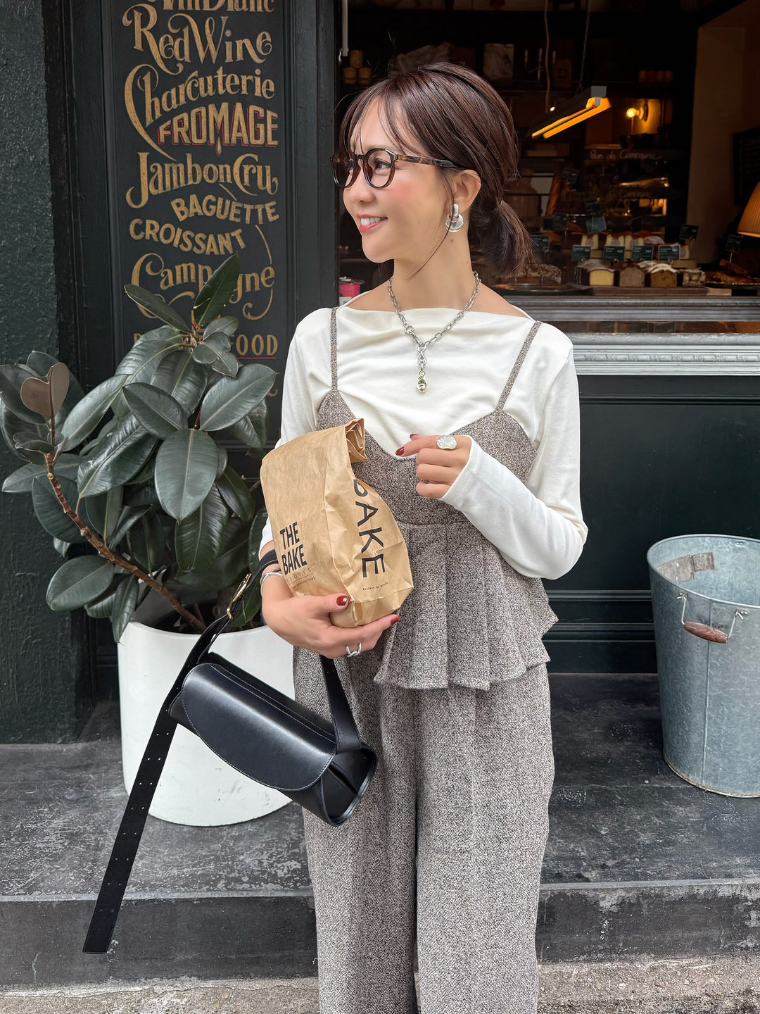 ベロアボートネックプルオーバー / アイボリー