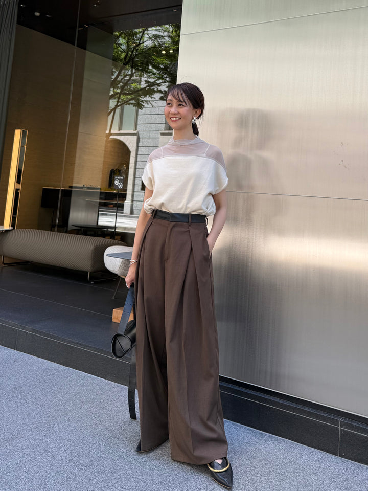 【予約】ツイルタックパンツ / ブラウン(8月下旬発送予定)