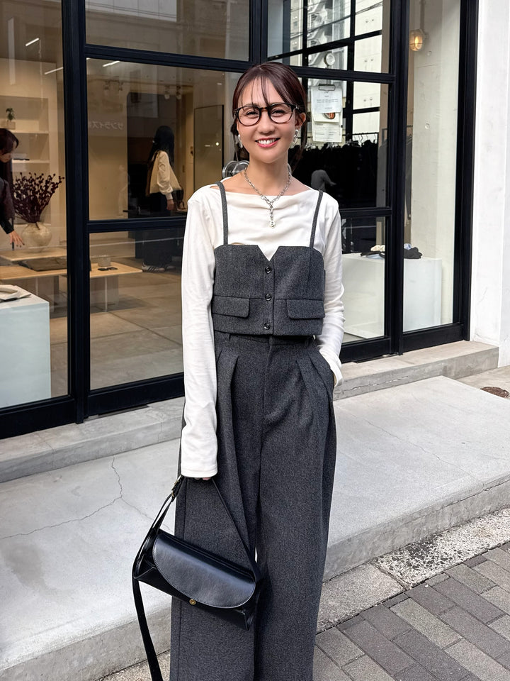 ベロアボートネックプルオーバー / アイボリー