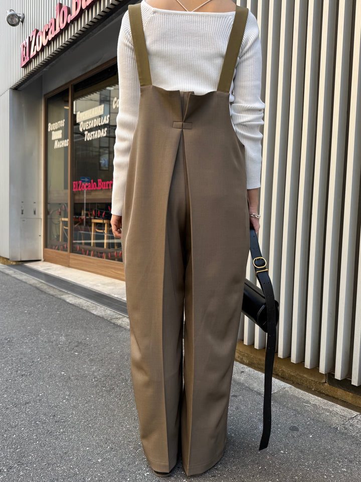 【予約】ツイルサロペット / カーキブラウン(5月下旬発送予定)