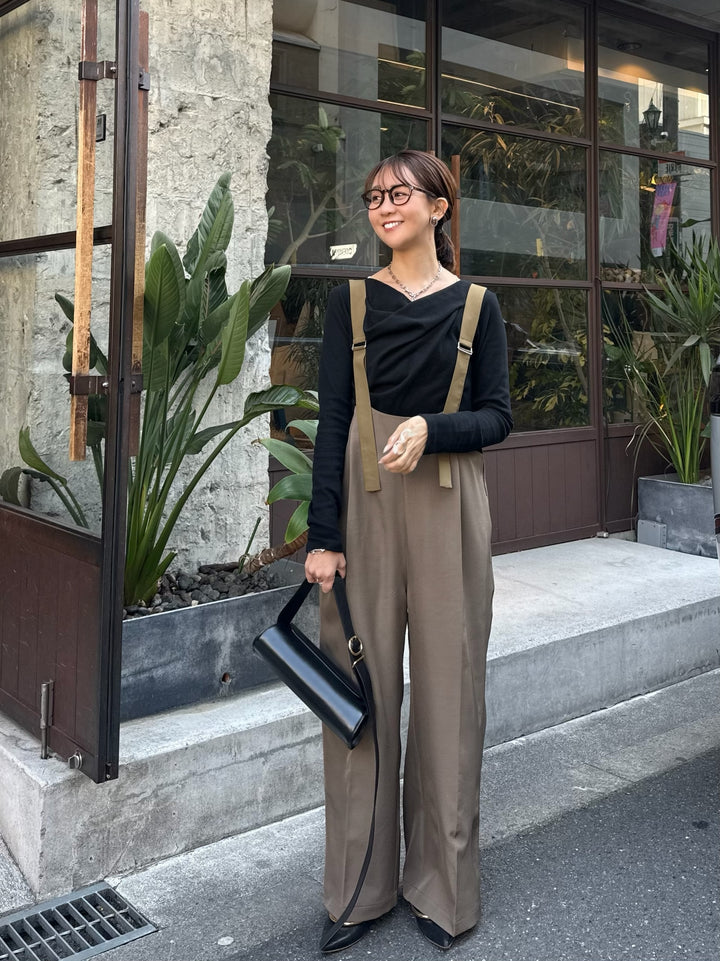 【予約】ツイルサロペット / カーキブラウン(5月下旬発送予定)