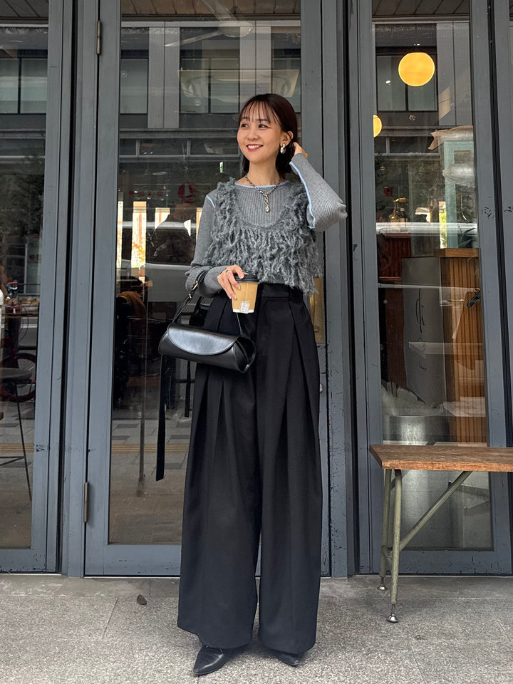 フリンジビスチェ / グレー