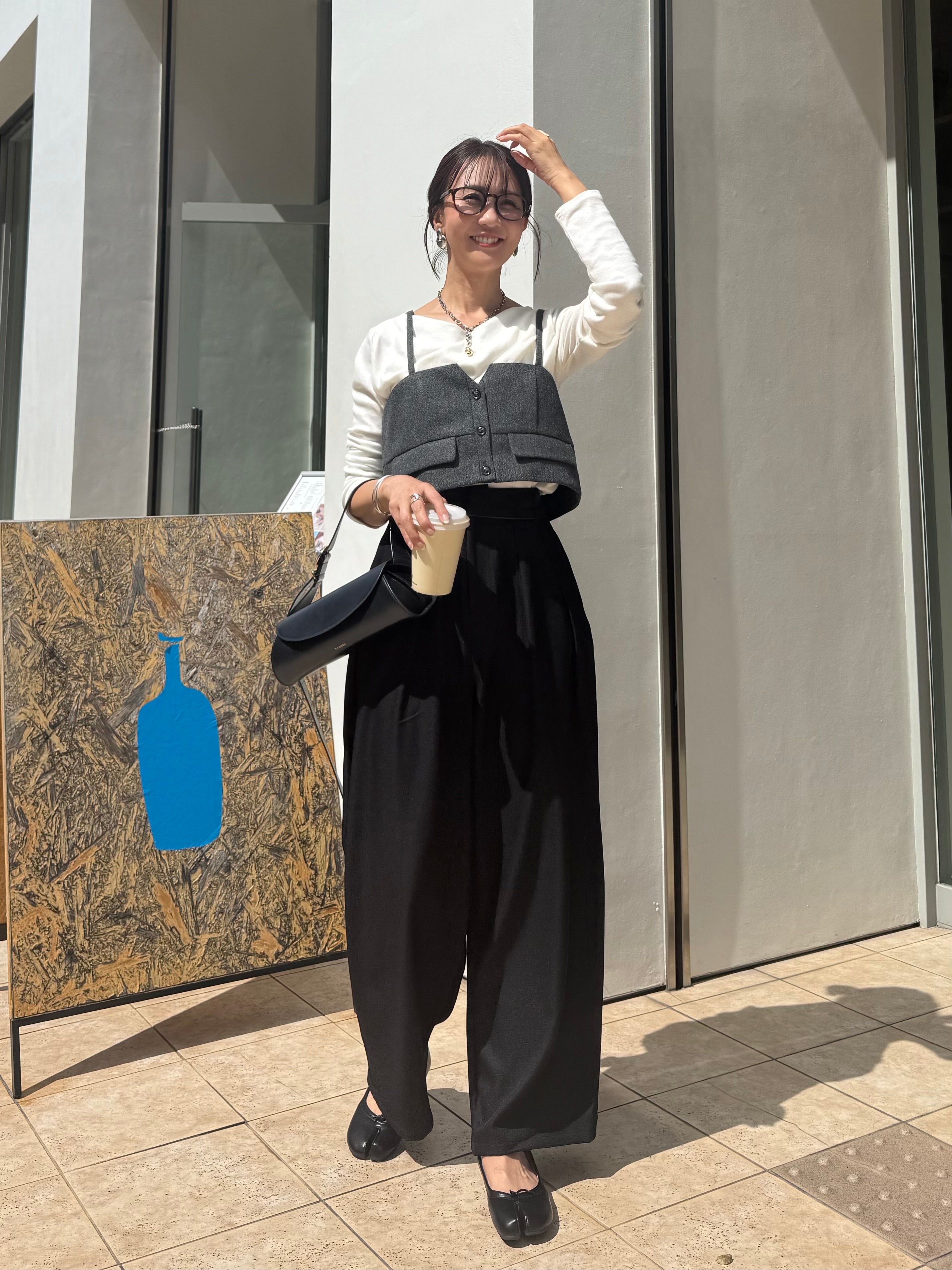 ウールライクビスチェ / チャコール – fosie