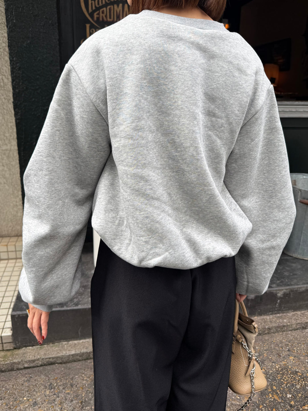 【予約】裏起毛バルーンプルオーバー / グレー(11月下旬発送予定)