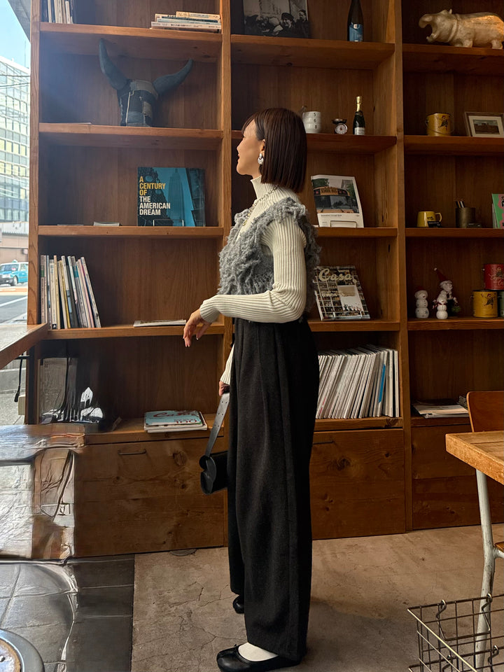 フリンジビスチェ / グレー