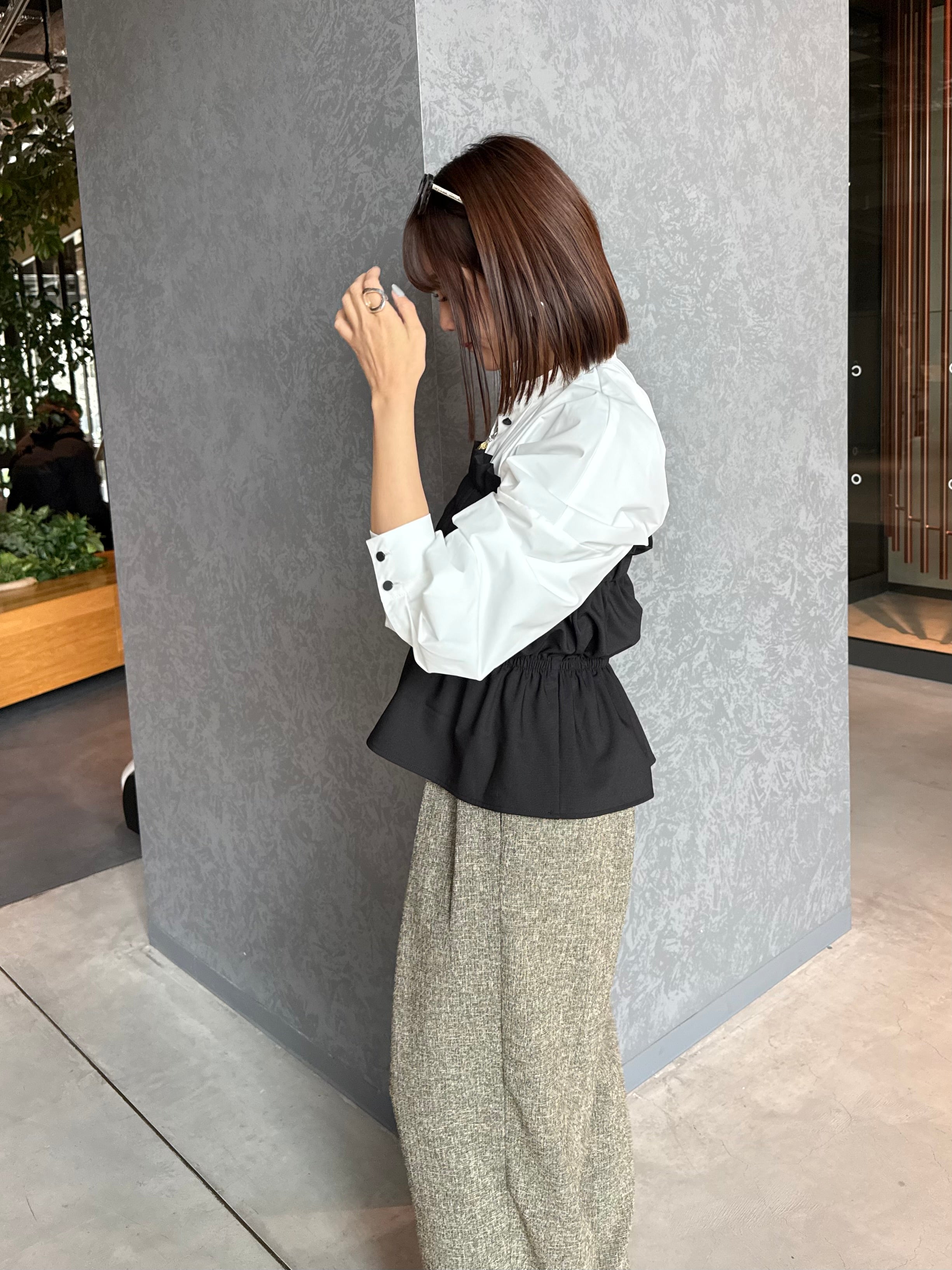 新作300円OFF] ギャザービスチェ / ブラック – fosie