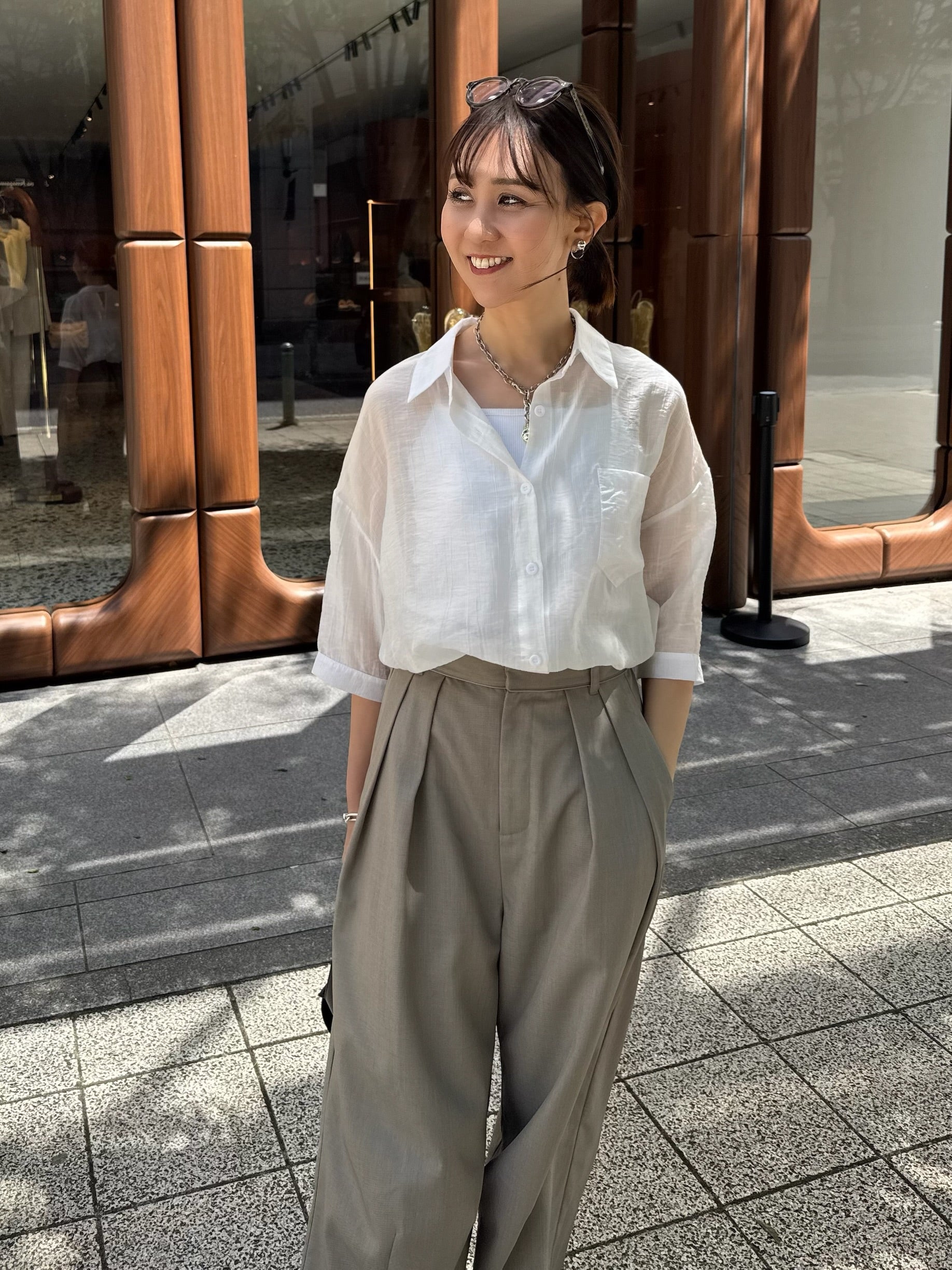 2026春コート ライトベージュ F 美品　fosie アウター – fosie