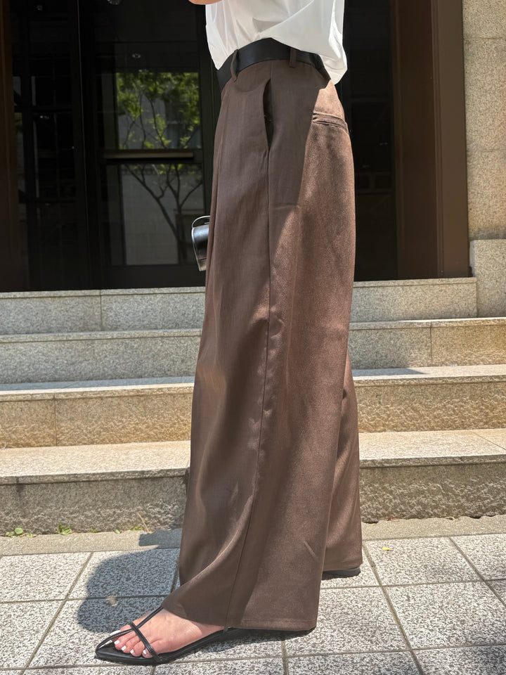 【予約】ツイルタックパンツ / ブラウン(8月下旬発送予定)