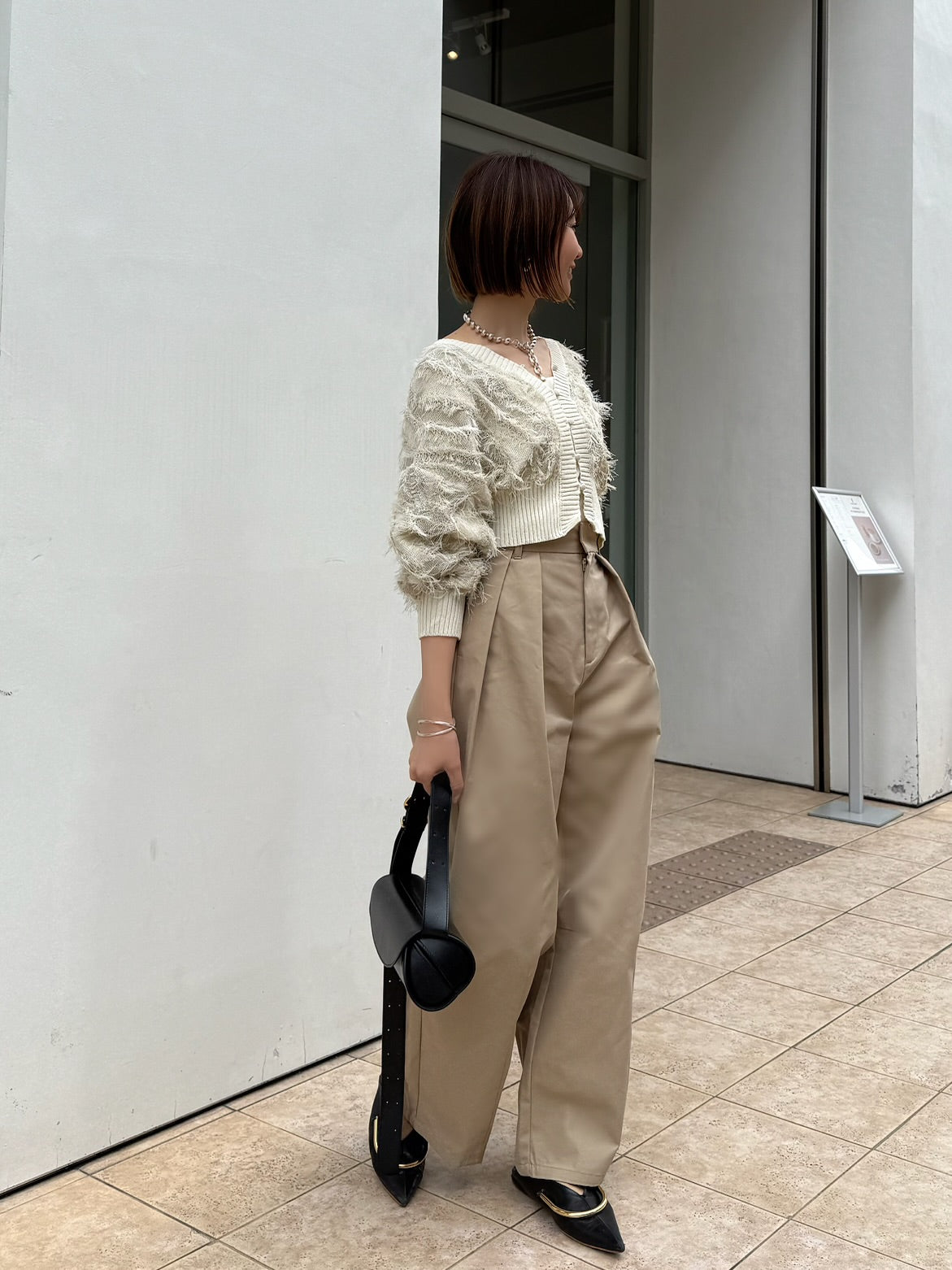 FASHIRU チノパン FASHIRU ブラウン チノパン Mサイズ チノ トラウザー