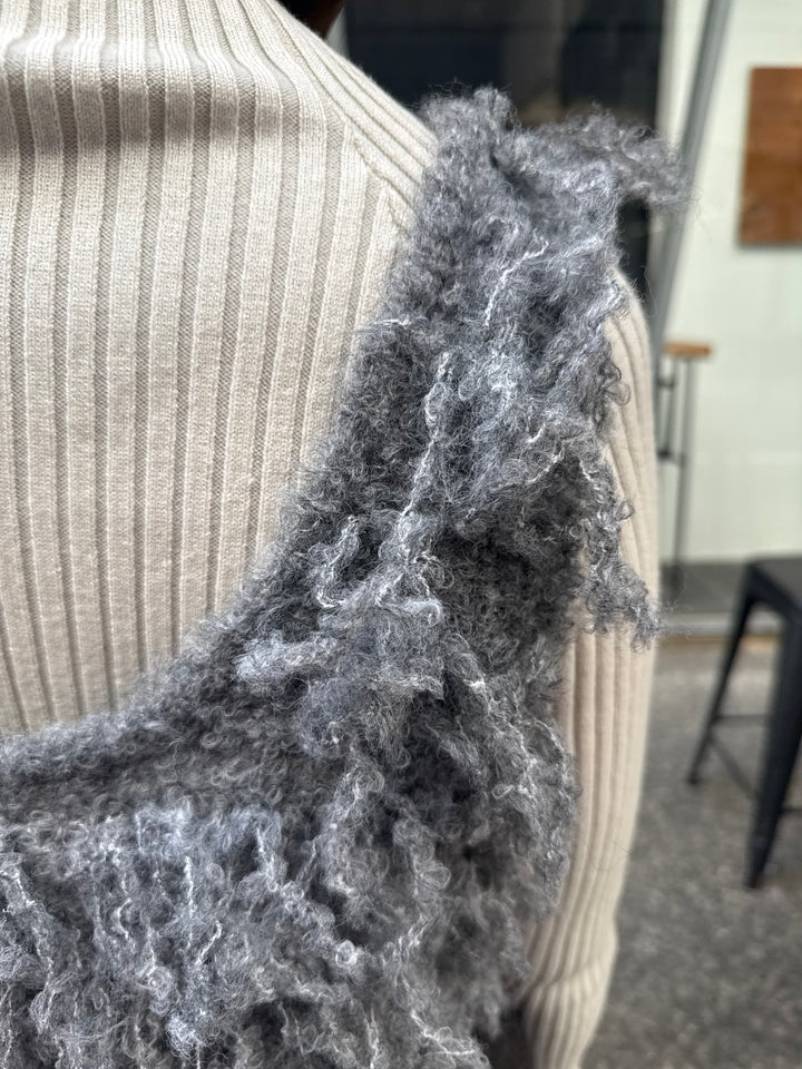 フリンジビスチェ / グレー