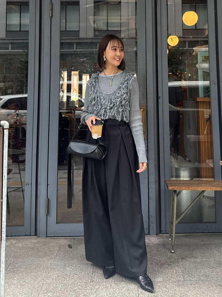 フリンジビスチェ / グレー