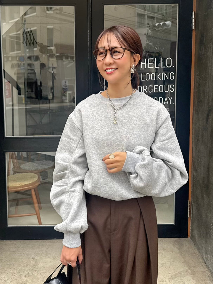 【予約】裏起毛バルーンプルオーバー / グレー(11月下旬発送予定)