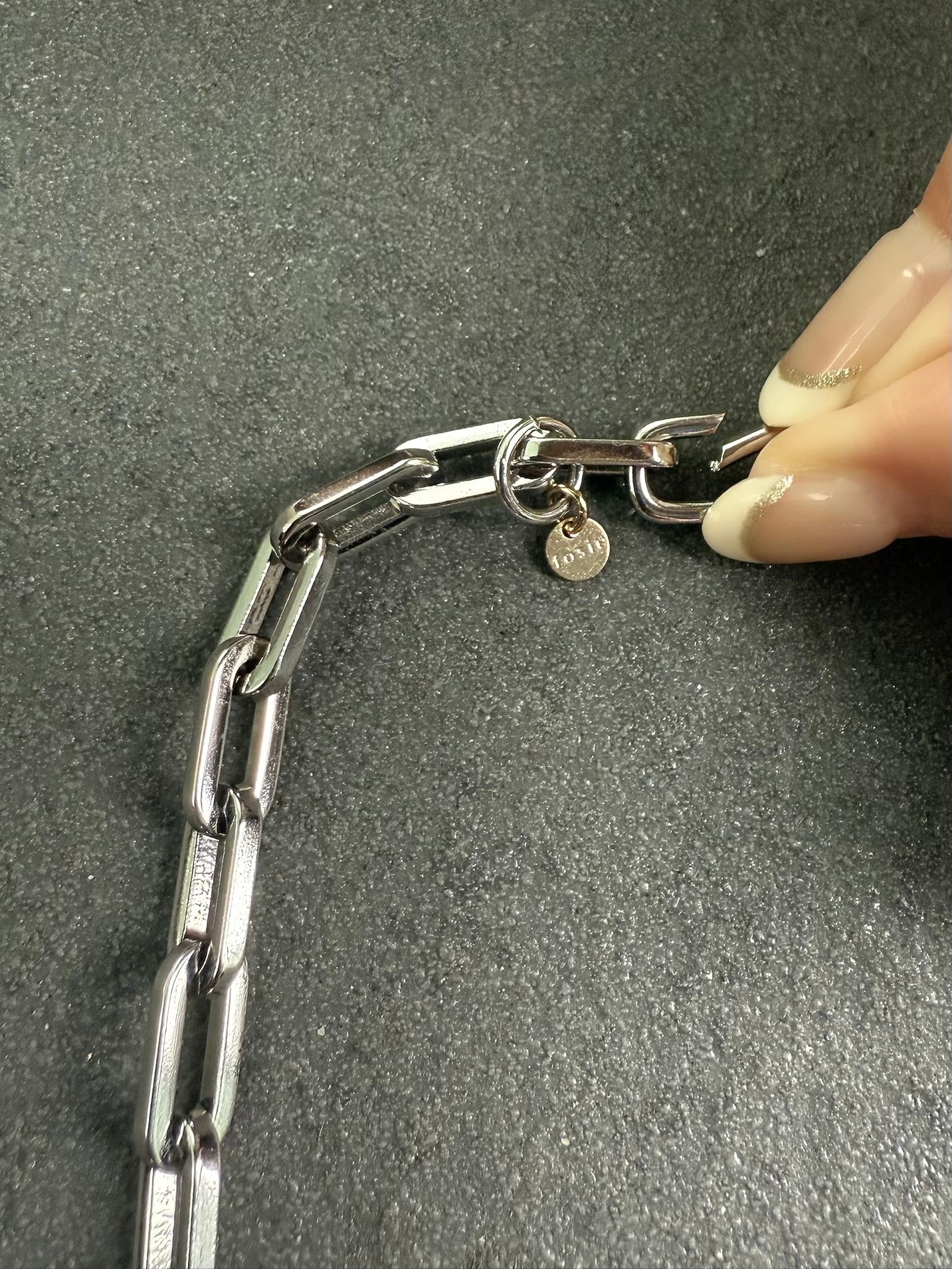 ランダムチェーンネックレス / シルバー – fosie