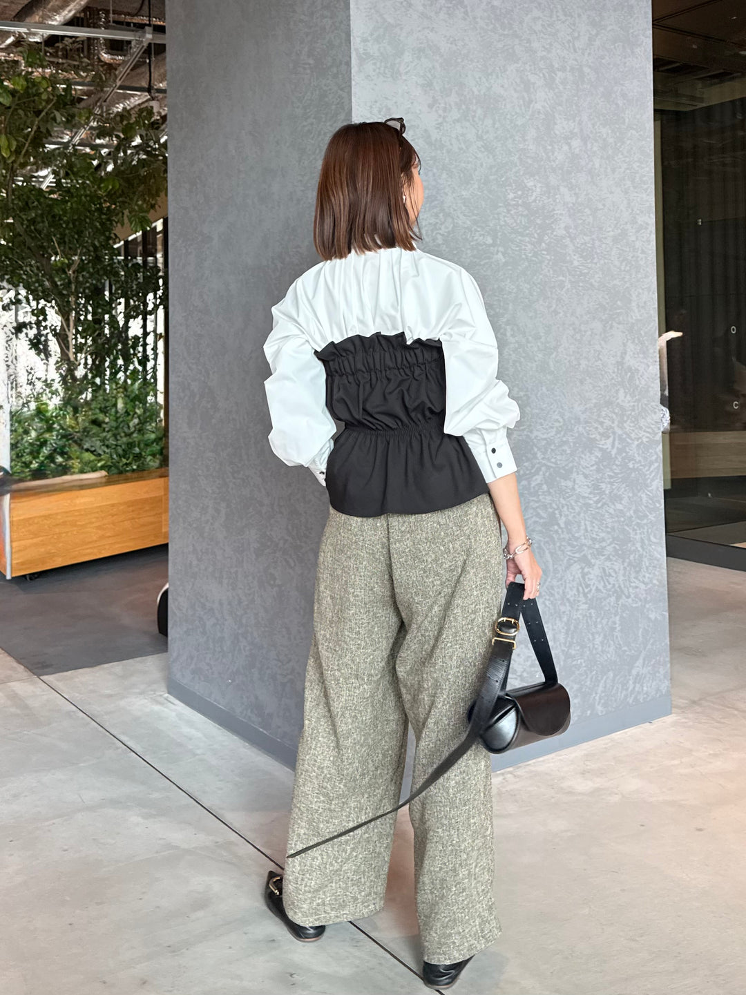 【予約】ブロードタックブラウス / ホワイト(2月下旬発送予定)